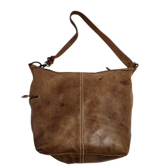 Roots Tan Leather Shoulder Bag - Picture 5 of 16